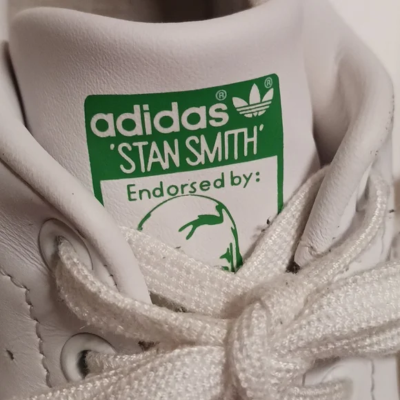 Adidas Originals Stan Smith Shoes Sneakers White Green M20324 Men's Size 10,2015 - Picture 4 of 8